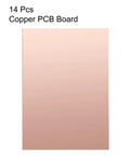 14 Pack 100x70mm Double Sided Copper Clad Laminate FR4 PCB Boards 1.5mm Thick For DIY Prototyping product image