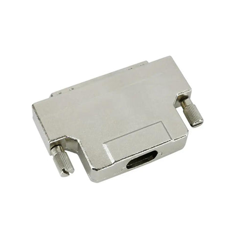 68Pin SCSI HPDB Straight Male Connector For Solder Termination, Industrial Grade Data Transmission, Easy Install Plug, Heavy-Duty Computer Hardware Connector For Reliable IT And OEM Gear, silver metal straight male connector