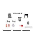117 Piece Technic Gear And Axle Set For Mainstream LEGO Compatible Builds With Gear Rack And Worm, Pins, Axles, Connectors displayed in white.