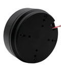 Side view of Beefy Heavy-Duty High-Torque Low-Speed Flat DC Motor With Encoder-Based Turntable Servo and Brushless DC Motor Control
