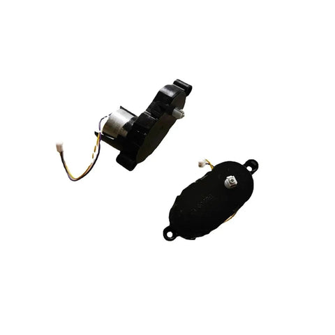 Robot Vacuum Side Brush Motor Assembly for Eziclean BL500, high power replacement part shown with wires, black casing detail view.