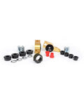 Front And Rear Suspension Bushing Kit For 2004 To 2018 Volkswagen Audi showing heavy duty powder coated bushings and sleeves.