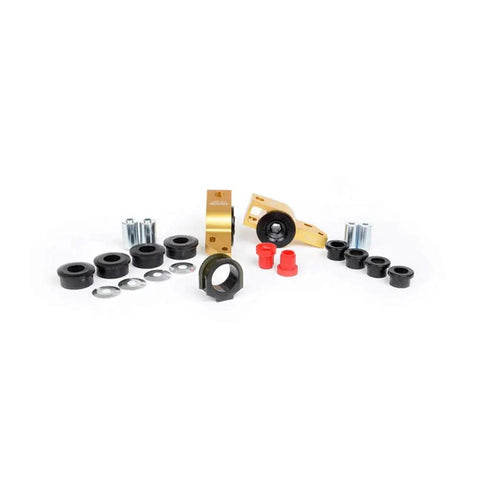 Front And Rear Suspension Bushing Kit For 2004 To 2018 Volkswagen Audi showing heavy duty powder coated bushings and sleeves.