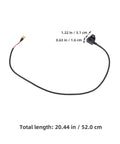 4 Piece Motorcycle Brake Switch Set Waterproof Durable Plastic Easy Install For Electric Bikes And Motorbikes Faster Brake Response And Flexible Foot Brake Lever Control with 20.44 in length
