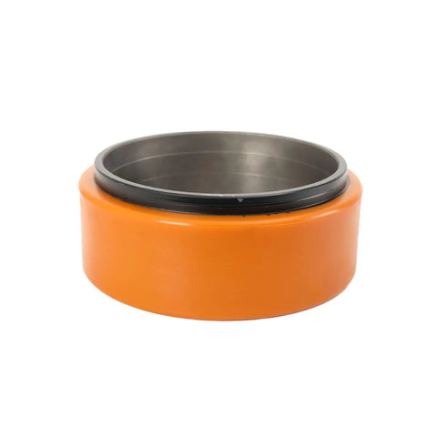 Get Your Electric Pallet Truck Rolling Smooth Again With This Heavy Duty 210X70mm PU Drive Wheel Featuring A Tough 6-Hole Mount For Maximum Traction And Durability On All Forklift Models, orange polyurethane drive wheel.