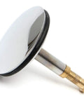 Lcarege Replacement Bathtub Stopper, 44mm flat seal design with brass and chrome finish for bathroom drain.
