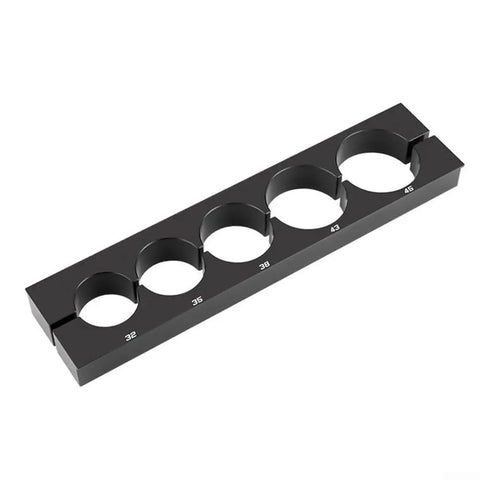 Pro Grade Bike Axle Clamp Fixture With Auxiliary Spring, 6061 Aluminum, durable fixture with multiple diameter slots