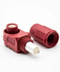 Pro Level Heavy Duty Right Angle Plug And Socket Connector For 8Mm 25Sq Mm Wiring Red IP65 Touchproof Busbar Lug Quick Swap Slick Design For Battery Storage EV HEV Work Rig Power Station 120 Amp - red plug components