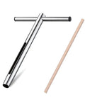12 Inch Pro Grade Soil Sample Probe With T Handle For Easy Soil Testing And Sampling Soil Sampler Tool stainless steel with wooden stick