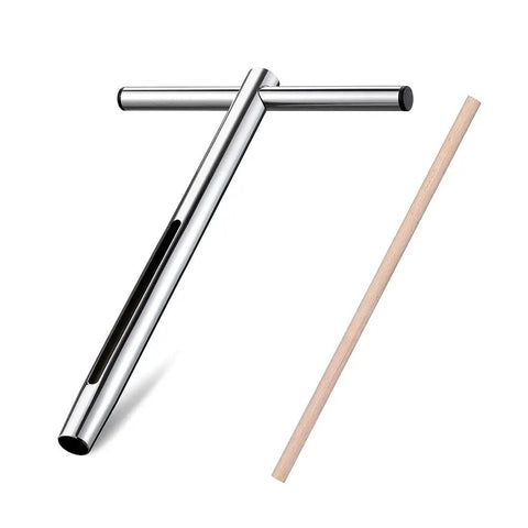 12 Inch Pro Grade Soil Sample Probe With T Handle For Easy Soil Testing And Sampling Soil Sampler Tool stainless steel with wooden stick