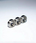 MR116ZZ Mini Bearing Set 6x11x4mm Chrome Steel Sealed High Speed Bearings For Small Machinery Skateboards Inline Skates And Wet Environments Corrosion Resistant Durable Precision Parts That Roll Smooth, three chrome steel bearings