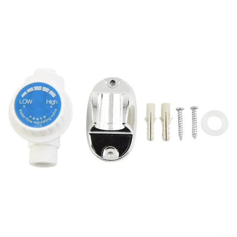 Water flow regulating valve and mounting accessories for Instant Tankless Electric Water Heater 3500W With Lcd Display Compact Quick Heat Shower Tap.