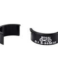 Aluminum Alloy Handlebar Shim 31 8mm To 35mm Fit For MTB Road Mountain And Fixed Gear Bikes, black curved shim visible