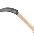 One Handed Berry Harvest Sickle Knife with 4.5 Inch Curved Serrated Carbon Steel Blade for Easy Field Harvesting No Fuss Weeding