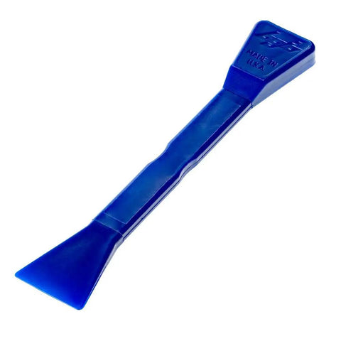 Plastic Wedge And Puller Combo DIY Prying Tool Kit For Automotive And Home Use, angled view of durable blue wedge tool