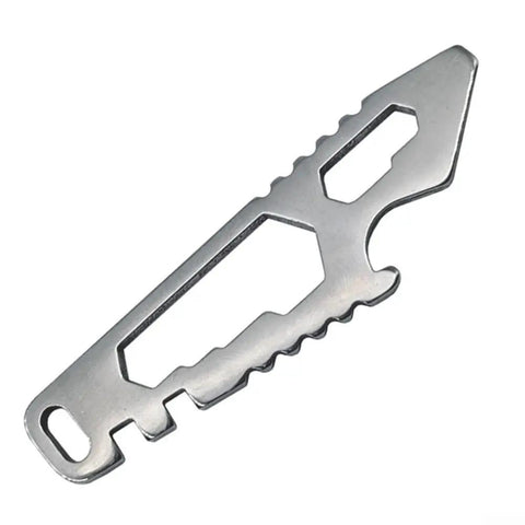 Handy Stainless Steel Pocket Tool With Hex Wrench And Bottle Opener for camping and hiking, compact and durable design