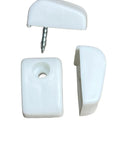 Top Notch Interior Drawer Bumpers To Keep Cabinet Doors Slam Free Strong Plastic Anti Scratch Pads with screw for mounting.