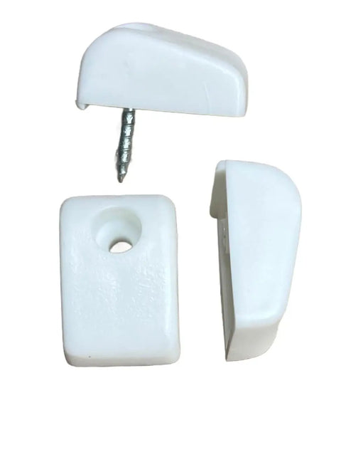 Top Notch Interior Drawer Bumpers To Keep Cabinet Doors Slam Free Strong Plastic Anti Scratch Pads with screw for mounting.
