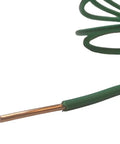 Close-up of Antenna Grounding Kit With 10 AWG Solid Copper Wire 5ft And PPC Coax Ground Block For Indoor Outdoor Use