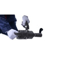 Rugged Pro-Level 1 Inch Pneumatic Impact Wrench serving hefty 2730 Ft Lbs reverse torque held by gloved hand for truck repairs.