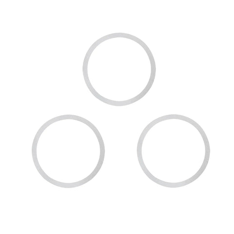 Three washers from the Bike Crank Washer Set With 18 Sizes Diameters 24mm 29mm 30mm And Thicknesses 0.1 0.2 0.3 1 2 3mm