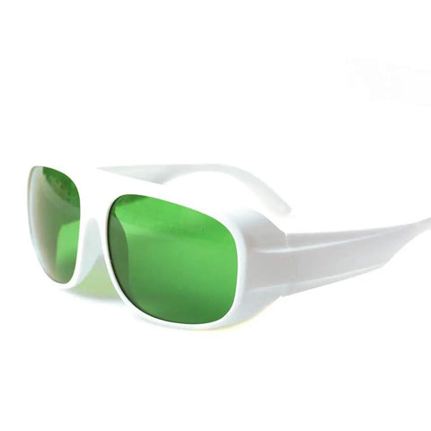Premium Laser Safety Shades Built Damn Tough For 635Nm 808Nm And 980Nm High Power Diode Lasers with green lenses.