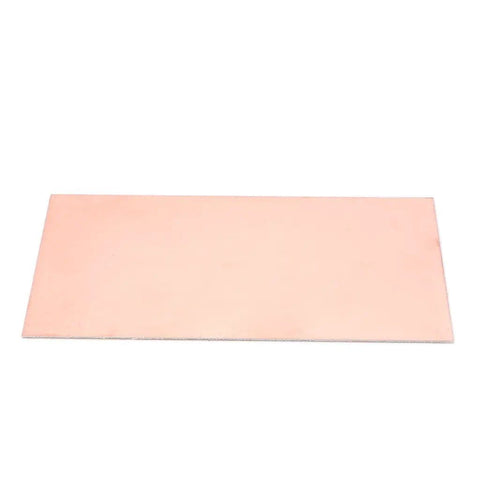 Double Sided Copper Clad FR4 PCB Laminate 100x200mm 1.5mm Thick For DIY Prototyping, flat sheet view