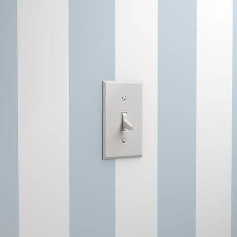 Light switch on Top Shelf Classic Traditional Leather Grain Vinyl Wallpaper Hella Durable Type Ii Commercial Grade Wallcovering.