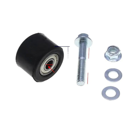 Top Tier 8mm Function Chain Roller Set For YFZ 350 And Banshee ATVs To Fix Drivetrain Issues with roller, bolt, nuts, and washers