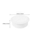 Round Desk Cable Hole Covers Grommet Kit With ABS And Rubber Material Dust Barrier For Office Desks And School Tables Easy No Fuss Wire Management Through Pass Grommets 20 Pack, white 2.36 in grommet