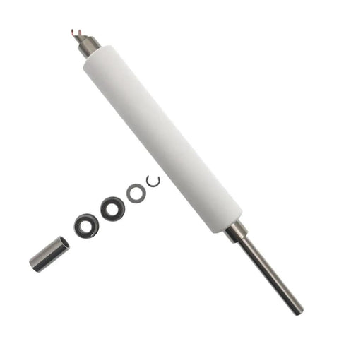 Top Flight Upper Platen Roller Assembly For ZT510 Thermal Barcode Label Printers Swaps Out P1083347012 showing roller and replacement parts.