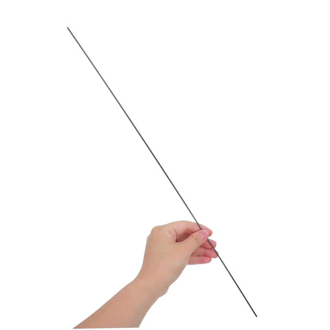 Hand holding one of 10 Pcs Carbon Fiber Rods 2mm Diameter And 500mm Length For RC Planes And Drones.