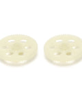Main Gear Assembly For C138 Pro Bell 206 RC Helicopter with precise tooth spacing and plastic components, top view
