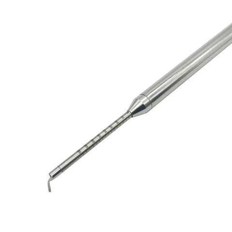 Orthodontic Force Gauge And Dontrix Dynamometer Stainless Steel Autoclavable Dental Tool With Black Engraved Marking Measures Up To 400g close-up