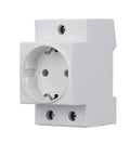 Rock Solid DIN Rail AC Socket Featuring Flame Retardant Nylon Housing And Built In Safety Shield For Steady Industrial Power Panels