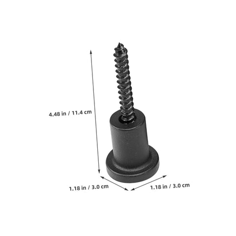 Sliding Barn Door Track Hardware Kit With Wall Spacers And Connectors For No Fuss Installation Pipe Clamp And Screws Elevates The Look And Stability Of Any Interior Door includes screw with dimensions