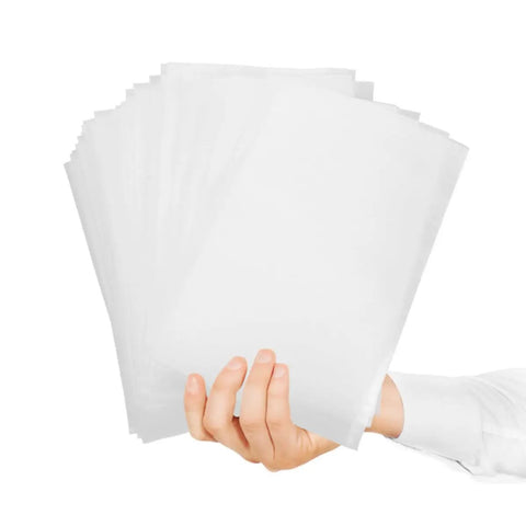 Hand holding 200 Pack White EPE Foam Packing Pouches For Moving And Mailing Parcels No Fuss Flexible Cushion Wrap For Safe Shipping