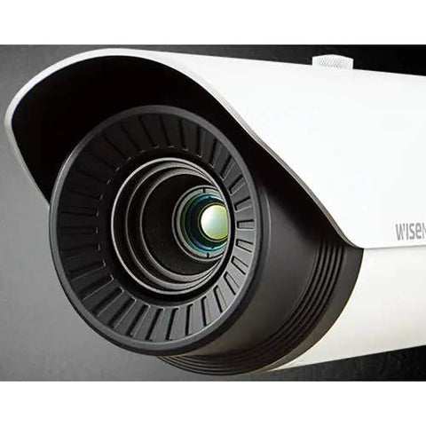 Close-up of Hella Reliable Radiometric Thermal Network Bullet Camera With Rock Solid Weatherproof Housing and Knockout 640X480 VGA Resolution.