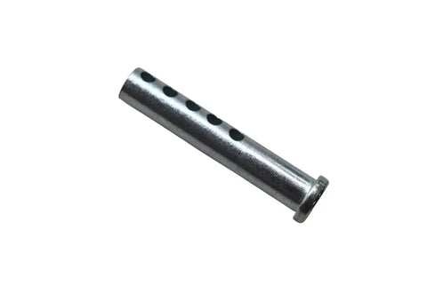 Oregon Tiller Tine Pin 3 Eighths By 2 Inches Replacement 02-325 Compatible, alloy steel pin with holes, side view