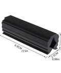 Golf Club Grip Replacement Tool With Rubber Vise Clamp, dimensions shown, black, for easy grip install and regripping, protects shaft.