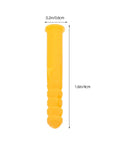 Close-up of a single yellow self-drilling ribbed wall plug from 200 Pack Yellow Self Drilling Ribbed Wall Plugs Set for Drywall and Hollow Walls.