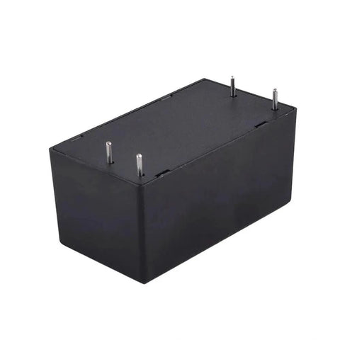 Rock Solid Industrial Grade AC-DC Power Module 5W 12V 0.42A Wide Input 85-305VAC UL Certified for PLCs, black rectangular design