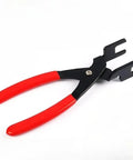 Heavy Duty Fuel Line Disconnect Pliers For Chevy Volt Bolt EUV Plus Blazer EV with red grips and U-shaped jaws.