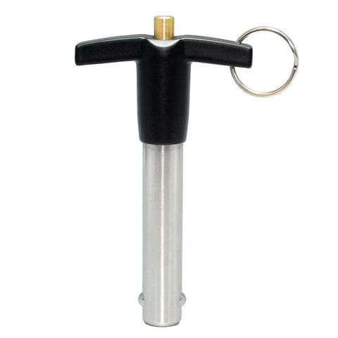 Marine Grade Stainless Steel Ball Lock Pins Quick Release Indexing Spring Positioning Safety Dowels 5/8 By 4 Inch Long ergonomic handle