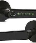 Biometric Fingerprint Door Lock With Keyless Entry, One Second Unlock, Pin Code, Backup Key, Stores 20 Fingerprints, black design