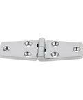 Rock Solid Heavy Duty Cast Door Strap Hinges Six Holes Mirror Polish Finish Zero Drag Smooth Swing Weatherproof Residential Hardware shown