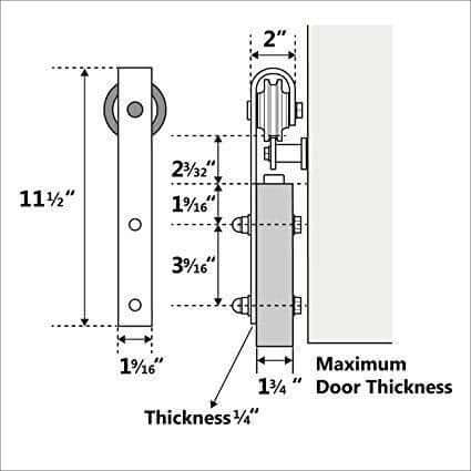 Knotty Pine Sliding Barn Door Kit 36 in Wide by 84 in High Dark Walnut Finish Handcrafted in USA Unassembled Panels Hardware Included Smooth Silent Tracks Pre-Drilled Holes for Easy Install Game Changing Home Upgrade.