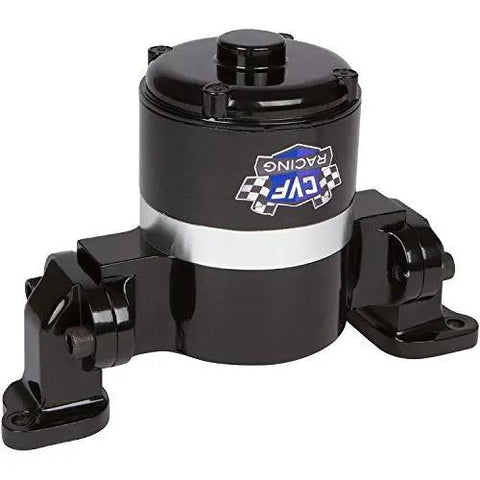 Bulletproof Plug And Go Electric Water Pump For Big Block Chevy V8, 35 GPM Flow Rate, Slick Black CNC Aluminum, Fits 396 427 454.