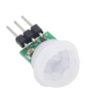 Close-up of Three Pack Dope AM312 Pyroelectric PIR Motion Sensor Module for DIY projects with low power and high sensitivity.