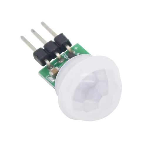 Close-up of Three Pack Dope AM312 Pyroelectric PIR Motion Sensor Module for DIY projects with low power and high sensitivity.